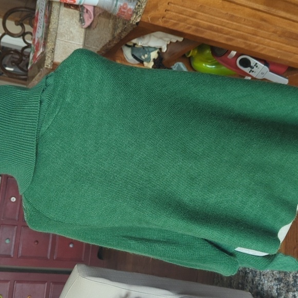 Green Bay Packers NFL Green Crystal Bling soft Knit Poncho One-size Sweater S/L - Picture 5 of 9